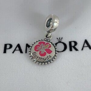 Pandora Bermuda Exclusive Flower Dangle Charm